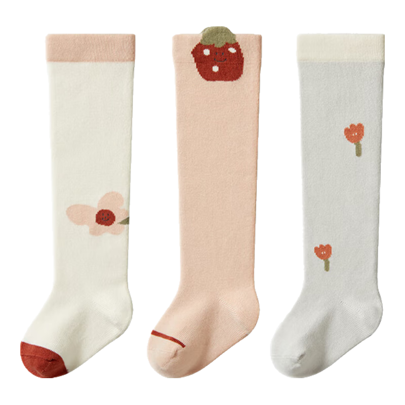 Shiyuejiejing Baby Socks, Spring And Autumn Cotton Socks, Long Over-Knee Socks for Boys And Girls, Non-Binding Children's Socks, All-Season Class A