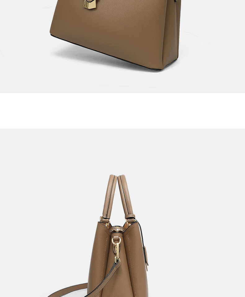 C.BANNER Leather Handbag, Women's Bag, Tote Bag, Large Capacity, Shoulder Crossbody, High-End Birthday Mother's Day Gift, Practical Present for Mom 8