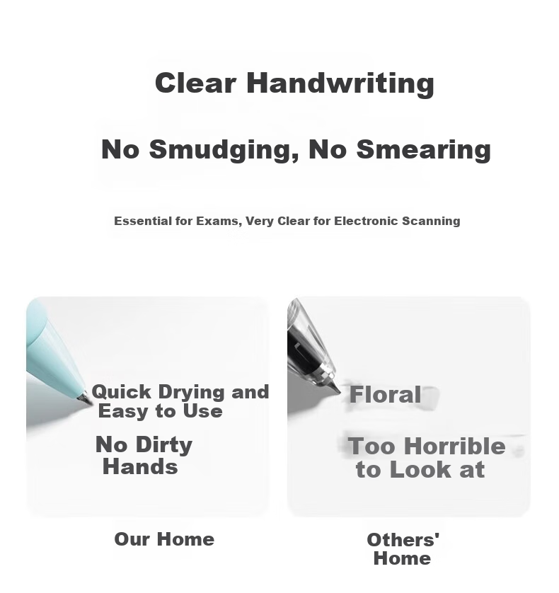 Wusheng Lingdong Pen, Pen-Removing Black Technology Gel Pen, Gravity-Sensing Black Pen, Quick-Drying Smooth Writing, for Middle School Students, High-Quality Water-Based Pen, Stationery, Retractable Creative Signing Black Set 9