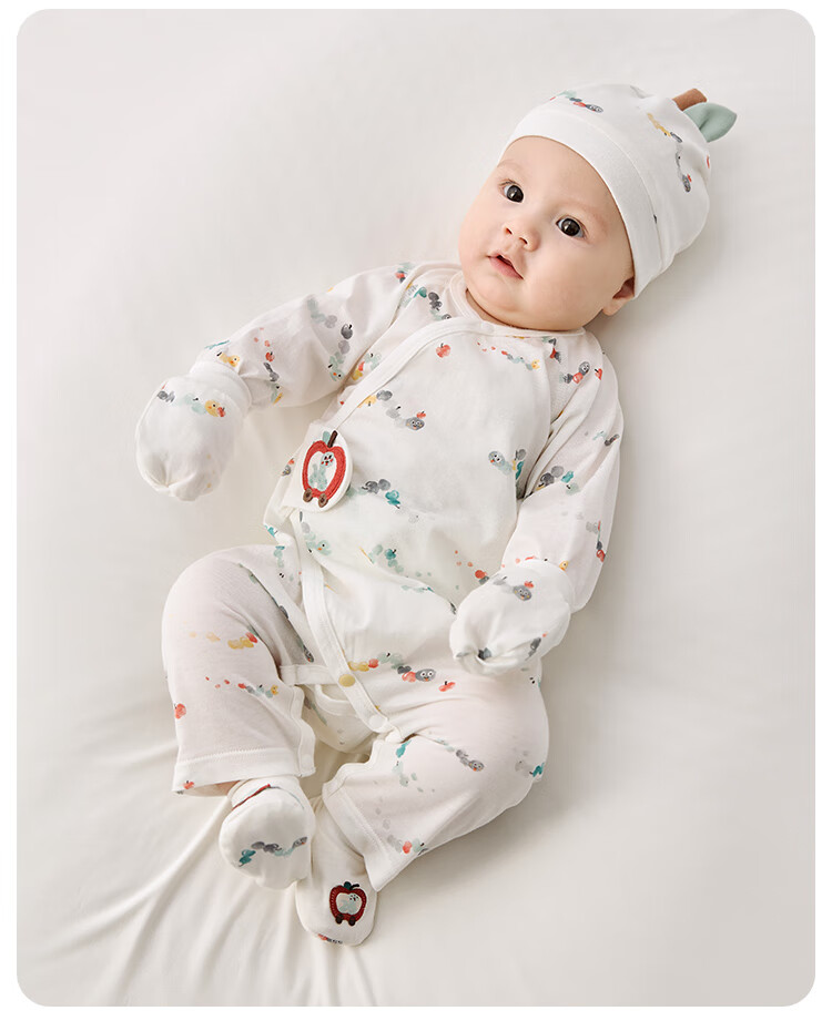 Wismorni [Antibacterial And Anti-Mite] Newborn Onesie, Summer Thin Style, Baby Clothes, Infant Summer Outfit 4