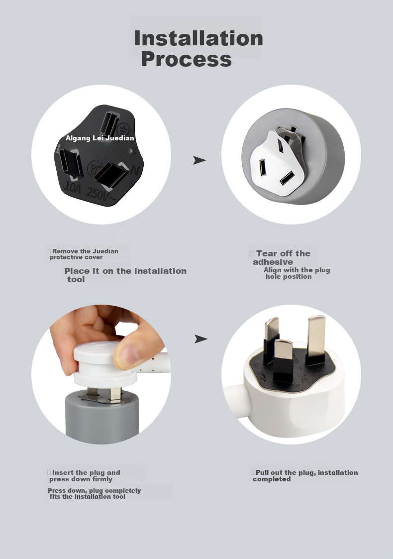 Juedian Plug Insulation Sleeve, New National Standard Plug Adapter, Waterproof And Shock-Proof, Prevents Accidental Electric Shock for Elderly And Children, Insulated Plug Stopper to Prevent Plugs from Falling Off And Sparking 14