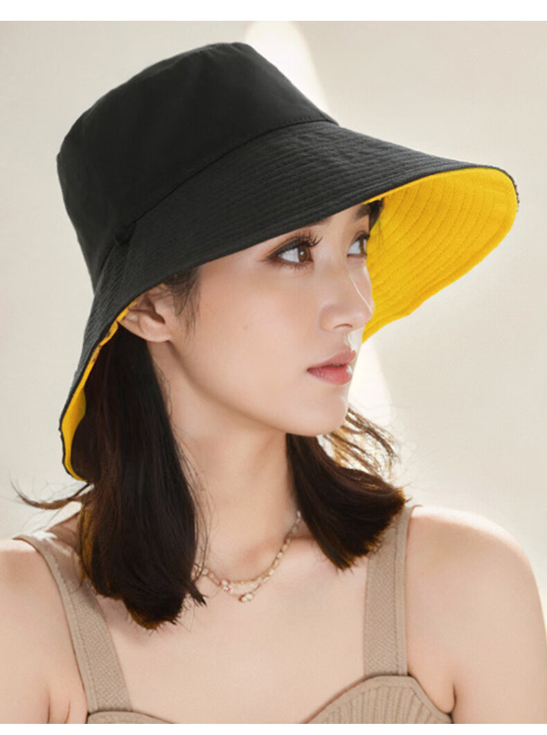 TUCANO Sun Protection Hat for Women, Summer Outdoor Sun Hat, Reversible Fisherman Hat, Face-Covering UV Protection Hat for Wome 11