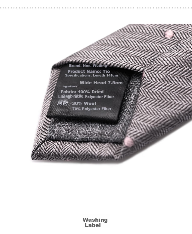 NORTHROP MARTIN High-End Silk Tie for Men, Formal Business Hand-Tied Groom Wedding Gift Box, Gray Elegant Style 7