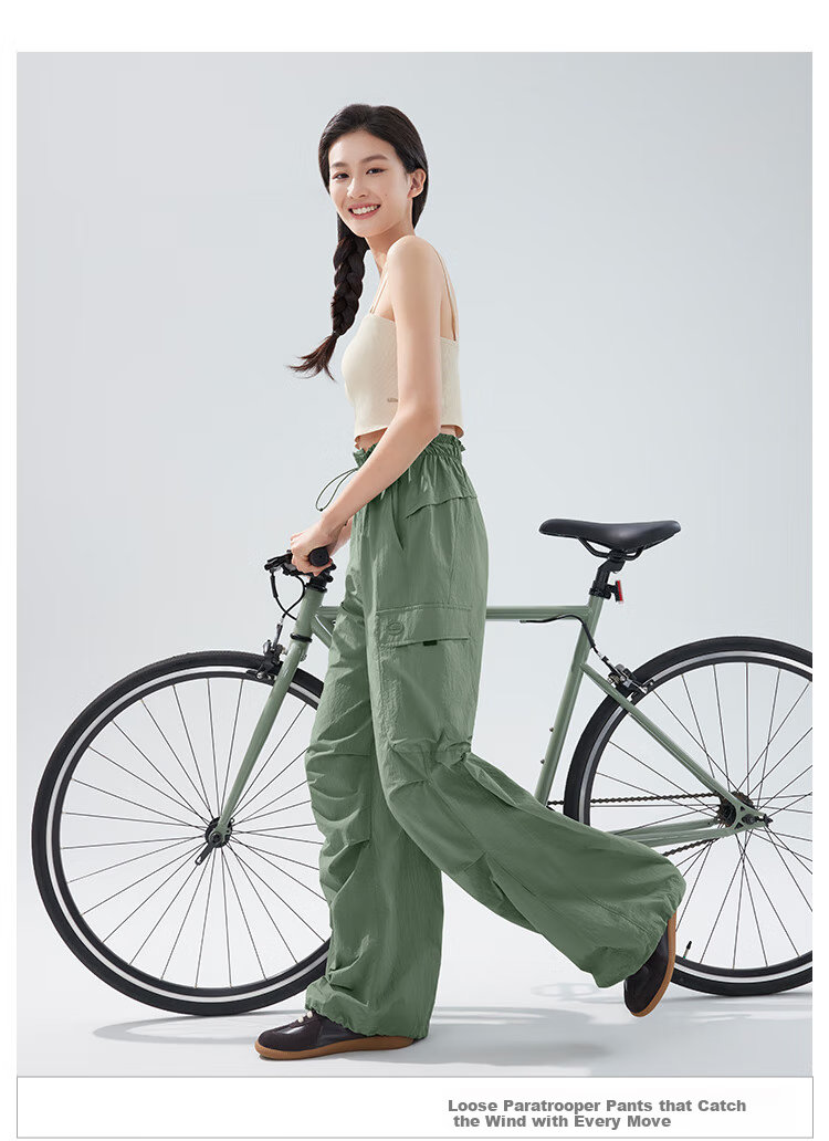 Beneunder Cargo Paratrooper Pants for Women, Quick-Dry Trousers, Loose-Fitting Hiking Casual Sports Wide-Leg Sun Protection Pants DS673 16