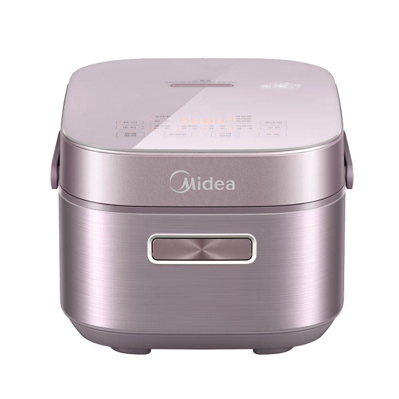 Midea Petal Rice Cooker for Home Use, 5L, Chiyang Charcoal Fire, Three-Dimensional IH Heating, Thickened, Antibacterial, Long-Lasting Charcoal, Titanium Gold Pot, One Pot Two Rices, Rice Cooker MB-CFB5089H