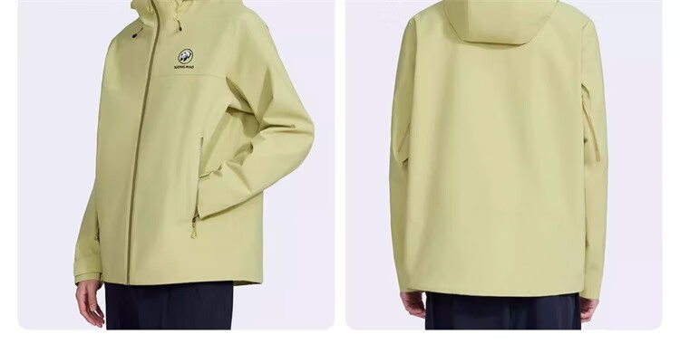 CAMEL Panda Single-Layer Outdoor Windproof Waterproof Mountaineering Cycling Jacket A35BA18158 Phantom Black XS 32