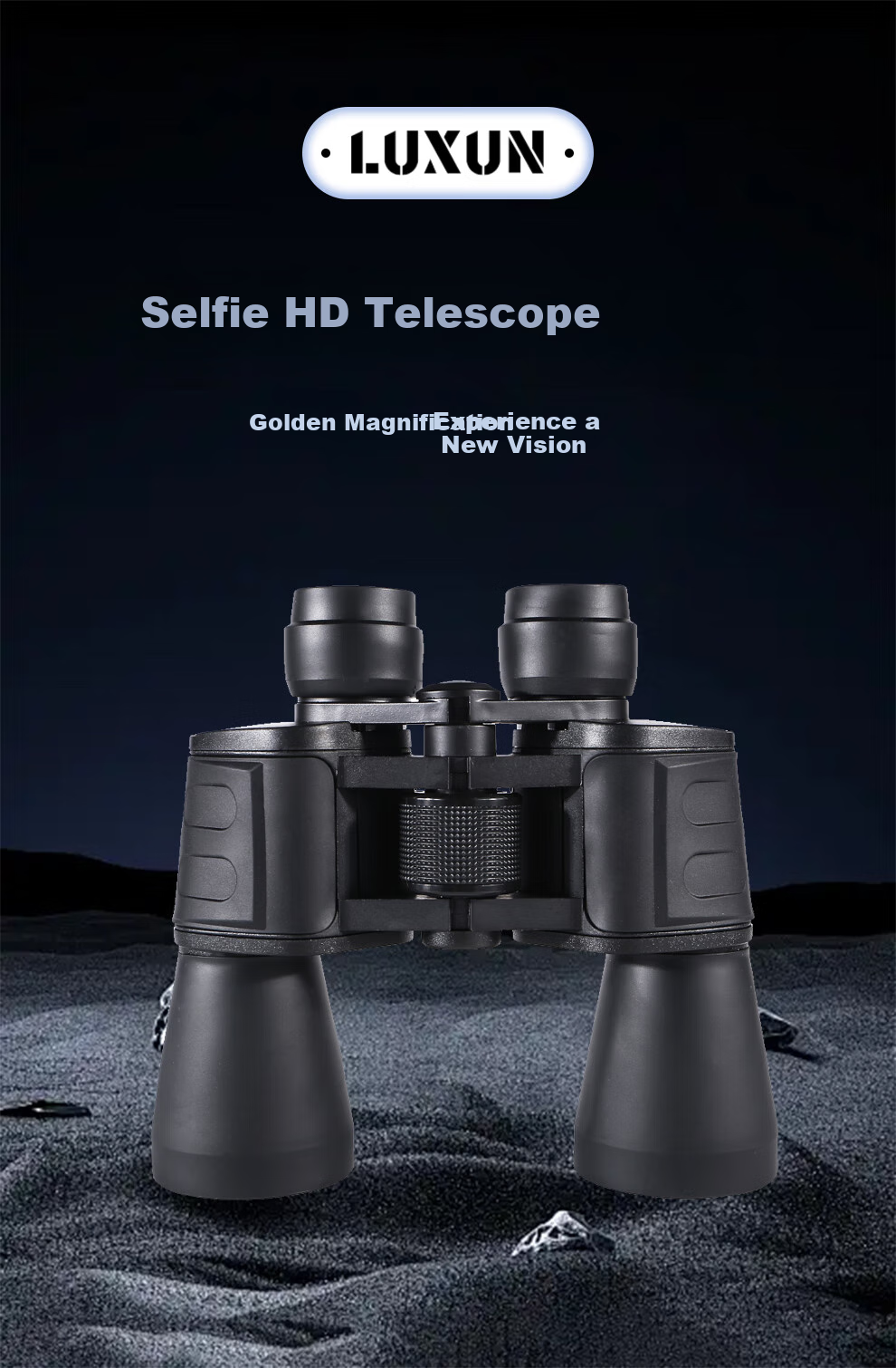 LUXUN Lieyu 1st Generation Binoculars, High-Definition, High-Magnification, Military-Grade with Night Vision, 100 Professional-Level Adult Outdoor Kilometer 2
