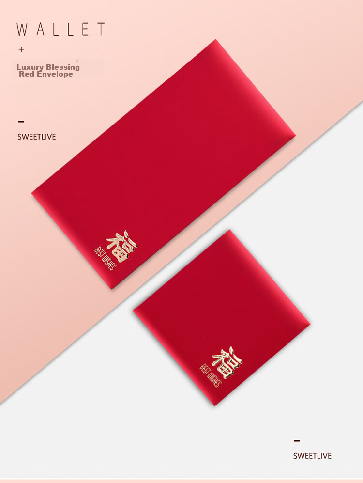 Qingwei Fu Character Red Envelopes, Pack of 12, for Weddings, Birthdays, Business Openings, Housewarming, And Commercial Use, Golden Paper Version, 100 Yuan Denominatio 4