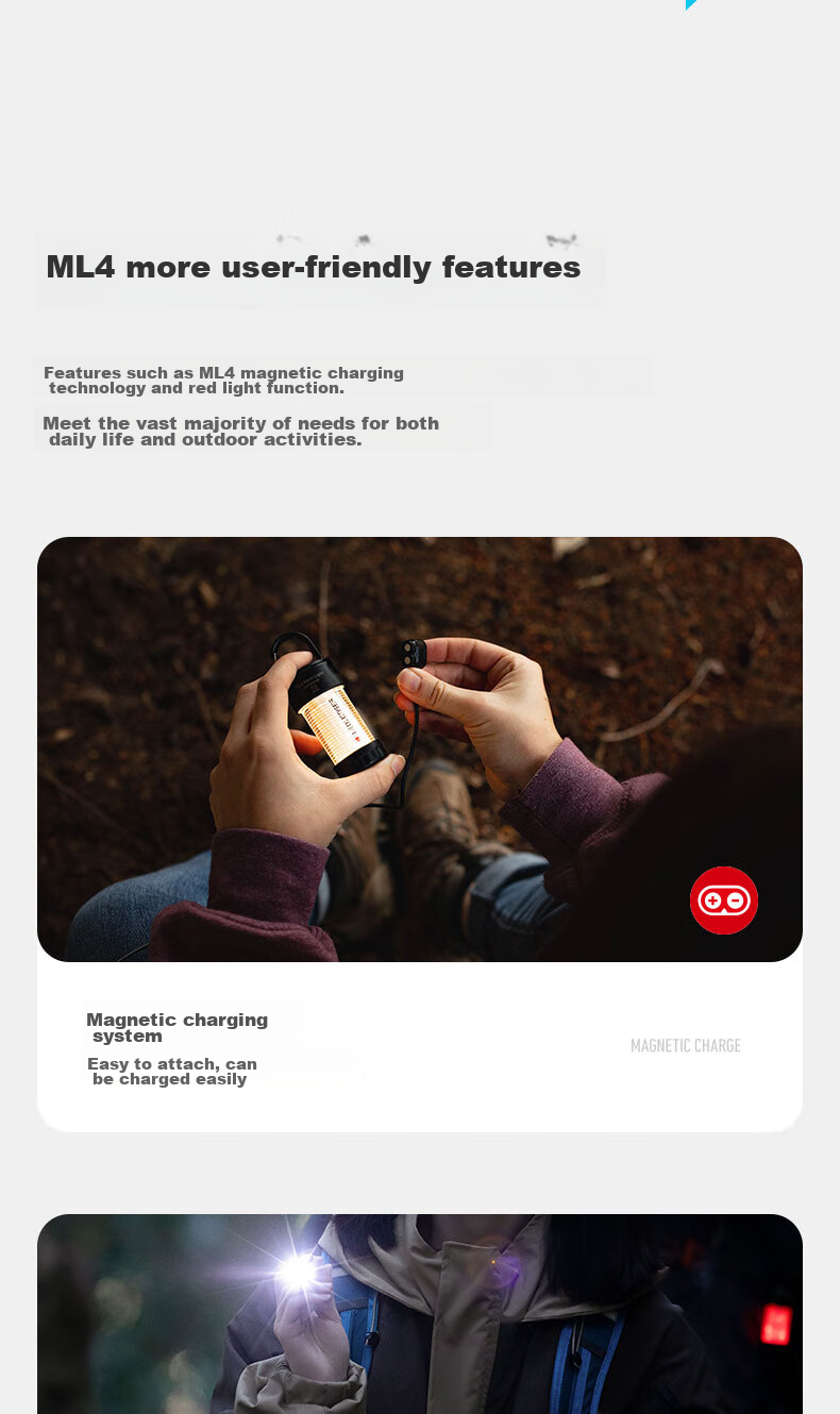 LED LENSER ML4 White Light Camouflage Camping Lantern Ambient Tent Night Light New Limited Edition 12