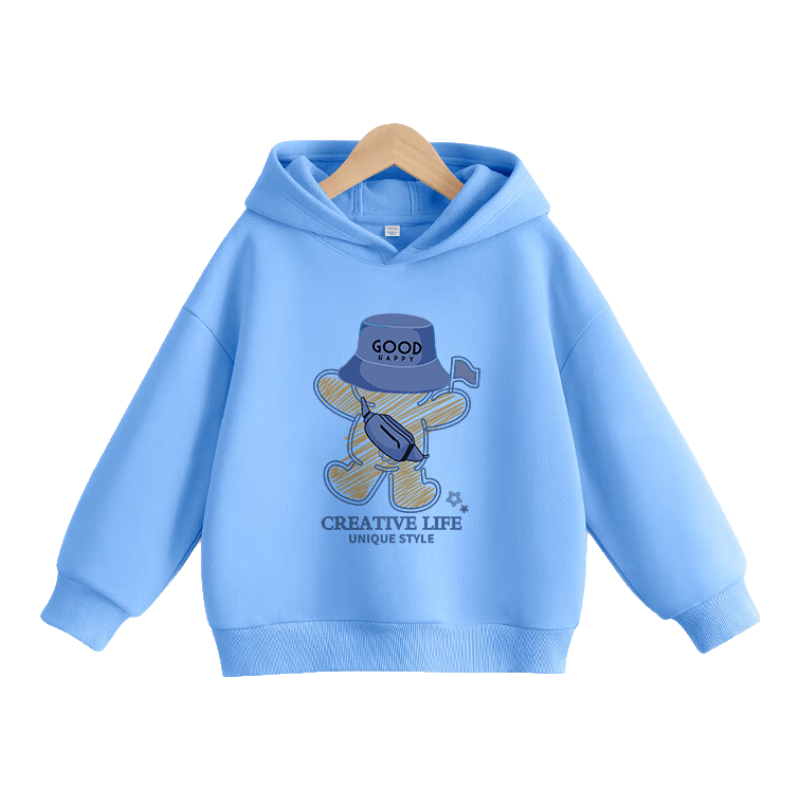 Baleno Boys' Sweatshirt, Spring And Autumn Thin Cartoon Cool Pullover Top, Children's Autumn Hooded Sports Jacket