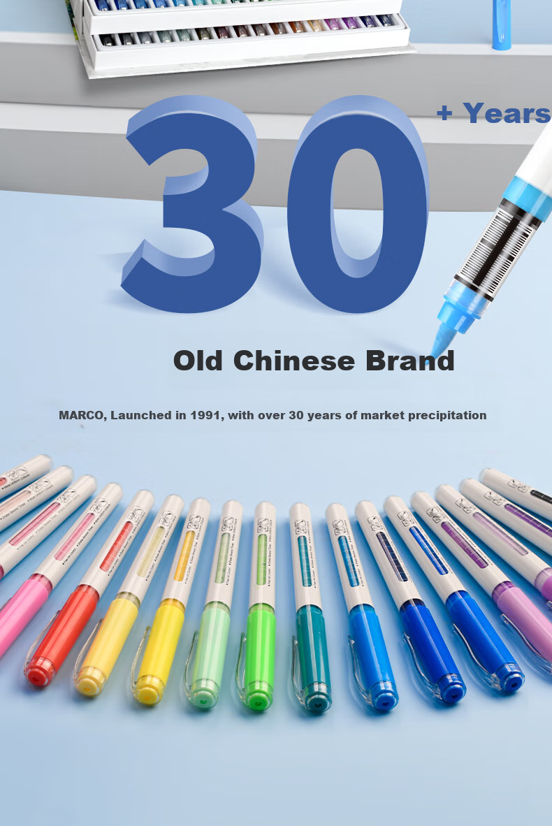 MARCO A4 Marker Paper Sketchbook, 20 Sheets, 300G, for Children's Drawing, Anime, Architecture Design, Hand-Drawn Comics, Watercolor Pens, Art Educatio 2