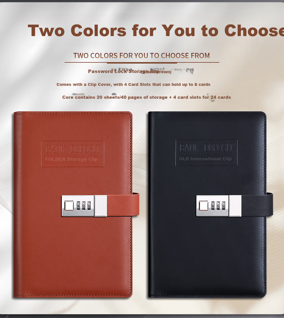 Longe Document Organizer with Bank Deposit Book Holder, Multi-Functional Bill Folder for Receipts, Cash, Checks, Reimbursement Forms, Large Capacity Bill And Card Holder 5