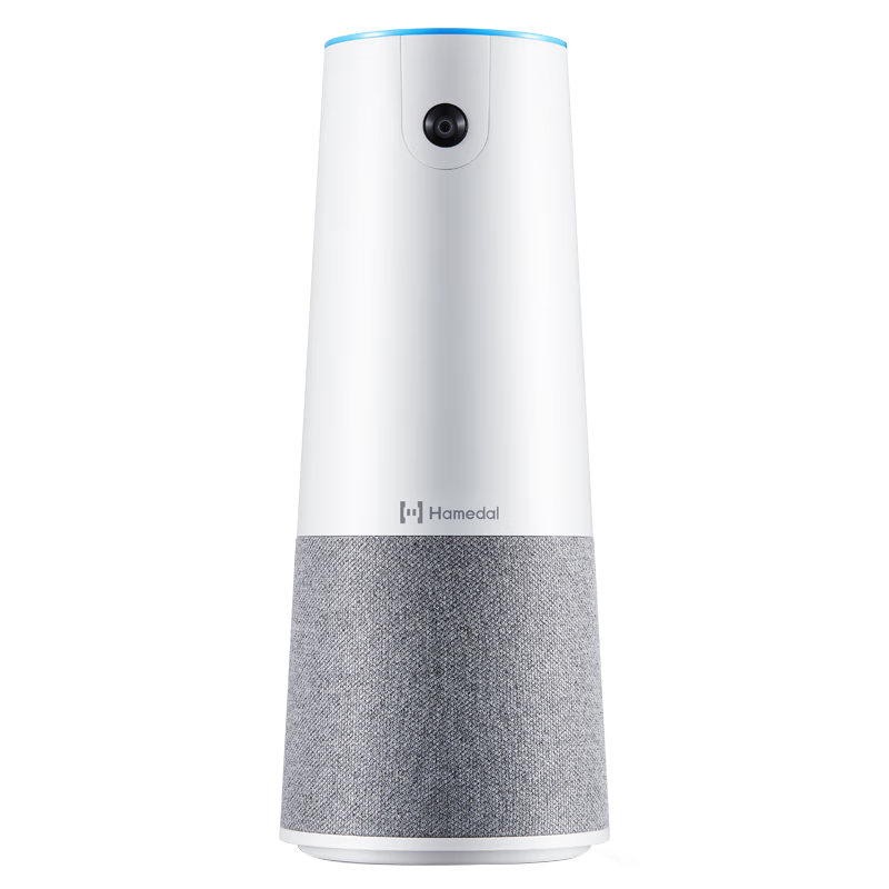 Hamedal C20 All-in-One Audio and Video Conference Camera with Omnidirectional Microphone, HD Wide-Angle Office Meeting Pickup Speaker, Amplified Microphone Speaker System Device