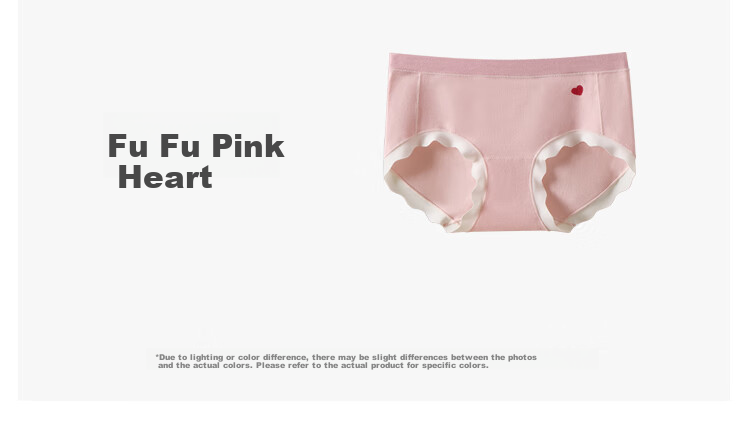 Dushiliren 26 New Youth Underwear for Women, Pure Cotton Antibacterial Comfortable Breathable Ladies' Panties Triangle Briefs Pink Series XL 11