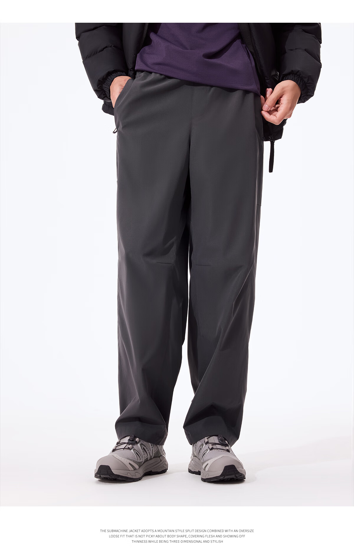 Panda Zhang Yuxi Casual Straight-Leg Loose Water-Repellent Hiking Sports Pants Unisex 9226, L 18