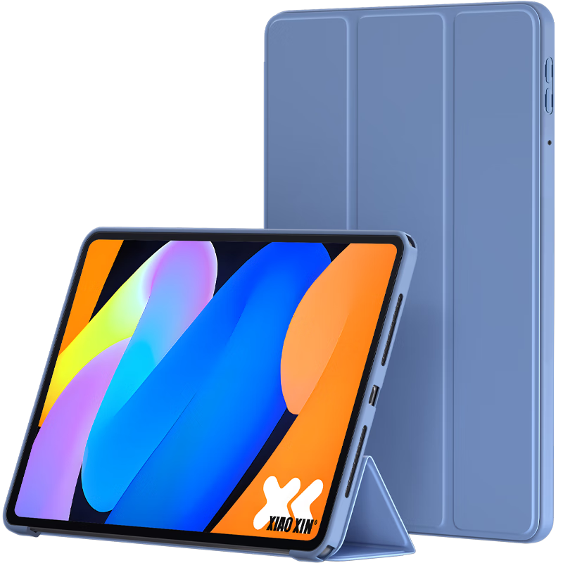 BIAZE Compatible with Lenovo Xiaoxin Pad 2025 Protective Case, Lenovo Tablet 11-Inch Protective Cover, Slim Shockproof Full Coverage Tri-Fold Stand PB590-Lavender