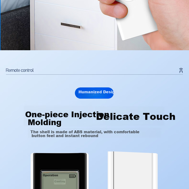 Dongpuli Universal Remote Control for Midea Hualing Air Conditioners, Suitable for Wall-Mounted Units, Floor-Standing Units, And Central Air Conditioning Units RN02D/02A/02J/BG 08CA 7