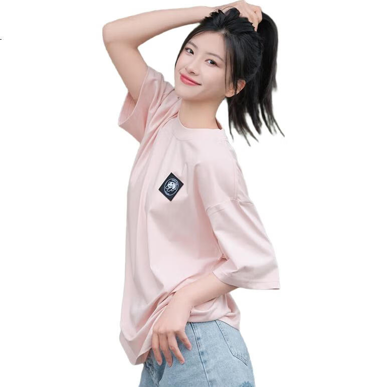CAMEL Outdoor Unisex Casual Short-Sleeve T-Shirt, Round Neck, Cool And Breathable Top [Panda Collaboration], A34BA6K170