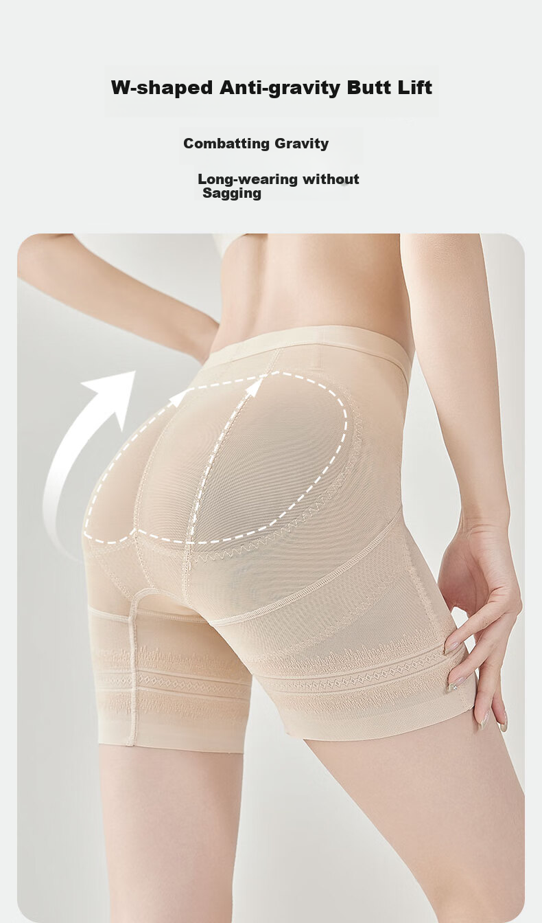 GRACEWELL High-Waisted Tummy Control Shapewear Underwear for Women, Anti-Exposure Seamless Strong Belly Slimming Postpartum Waist Trainer Butt-Lifting Safety Shorts 5