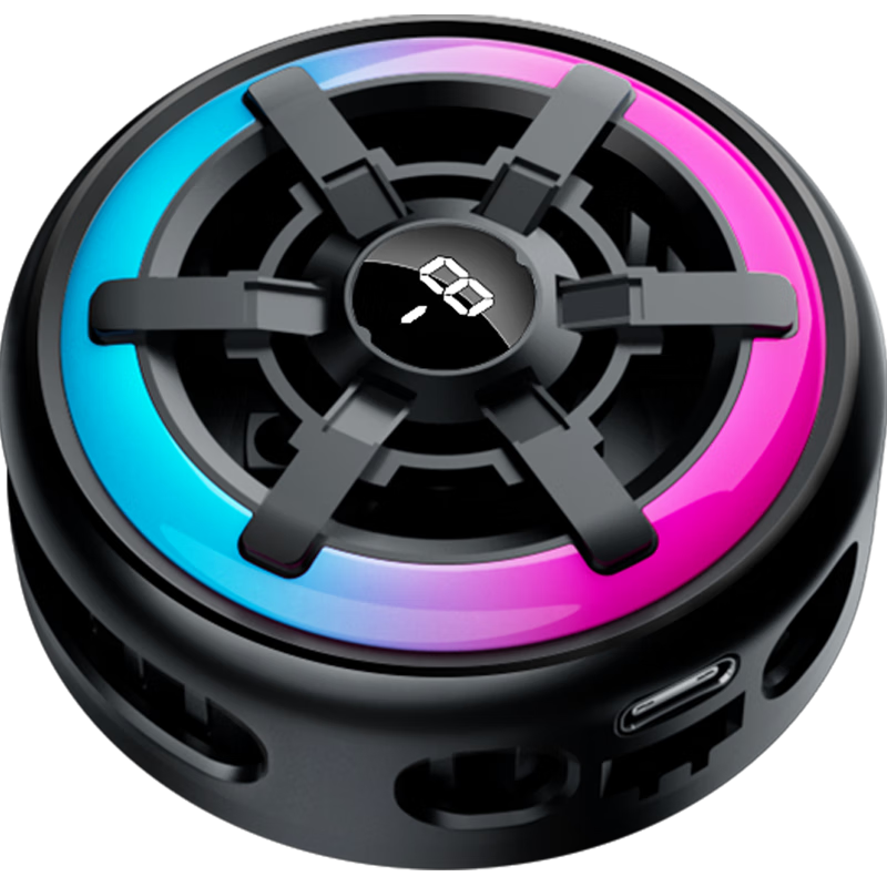 Masentek DY28 Phone Cooler, Semiconductor Magnetic Back Clip Dual-Use, RGB Lighting Effects, Noiseless Cooling, Suitable for Huawei And Apple, E-Sports Grade Strong Cooling, Specially Designed for Mobile Games