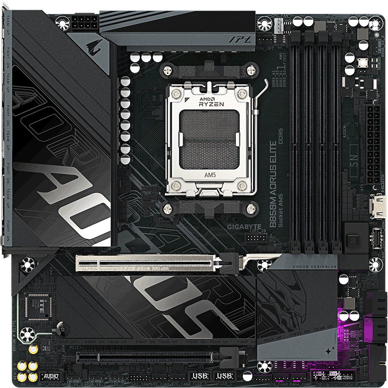 GIGABYTE B850M AORUS ELITE Motherboard DDR5 AMD CPU AM5 Support 9700X 9950X 9900X 9600X
