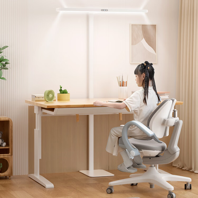 Haishibao Vertical Eye Protection Street Lamp Red Light Full Spectrum Floor Lamp Small Street Lamp Desk Lamp Children's Study Lamp D1-70W 6
