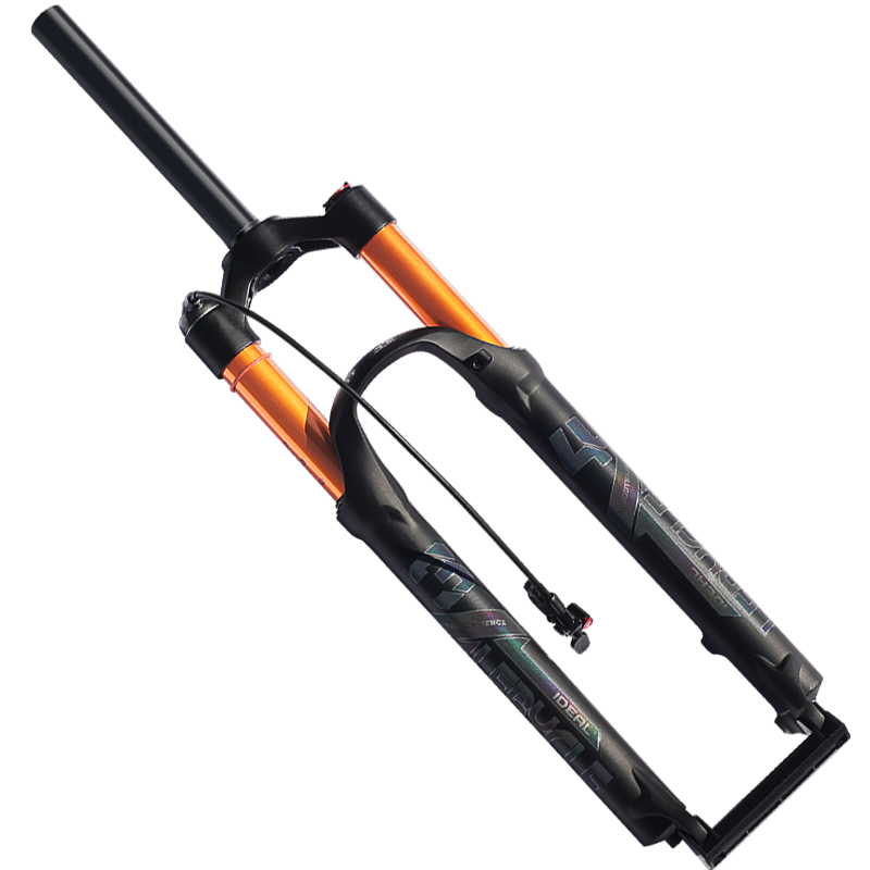 LEBYCLE 26/27.5-Inch Mountain Bike Front Fork Shock Absorber, Wire-Controlled Suspension Air Fork, Bicycle Air Fork Accessory