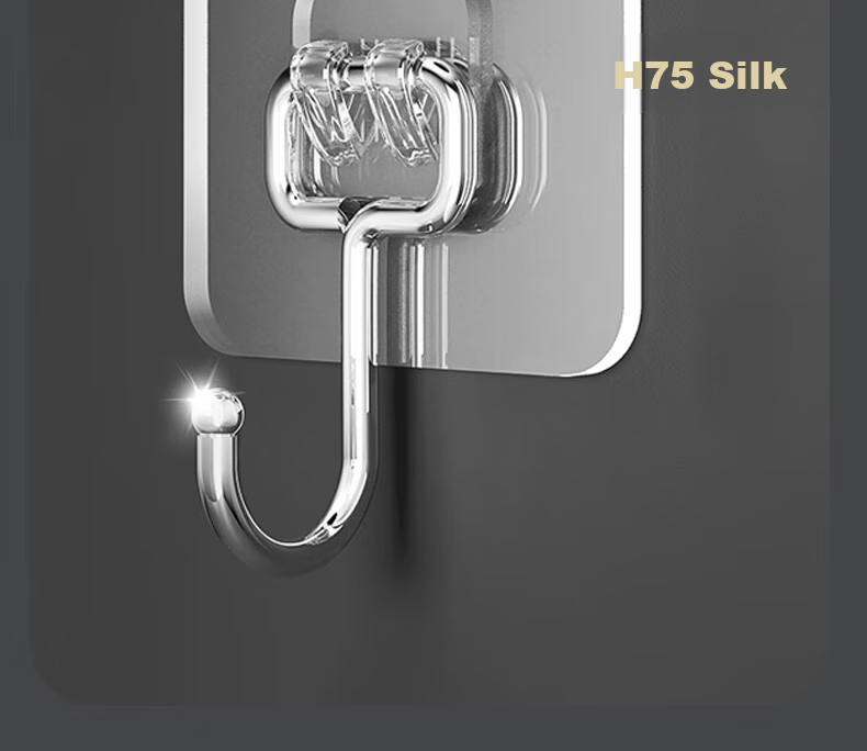 Bingyou Large Hooks, Adhesive Hooks, Pack of 10, Strong And Traceless, Extra Large, for Kitchen And Bathroom, No Drilling Or Nailing Required, Door-Back Coat Hangers 6