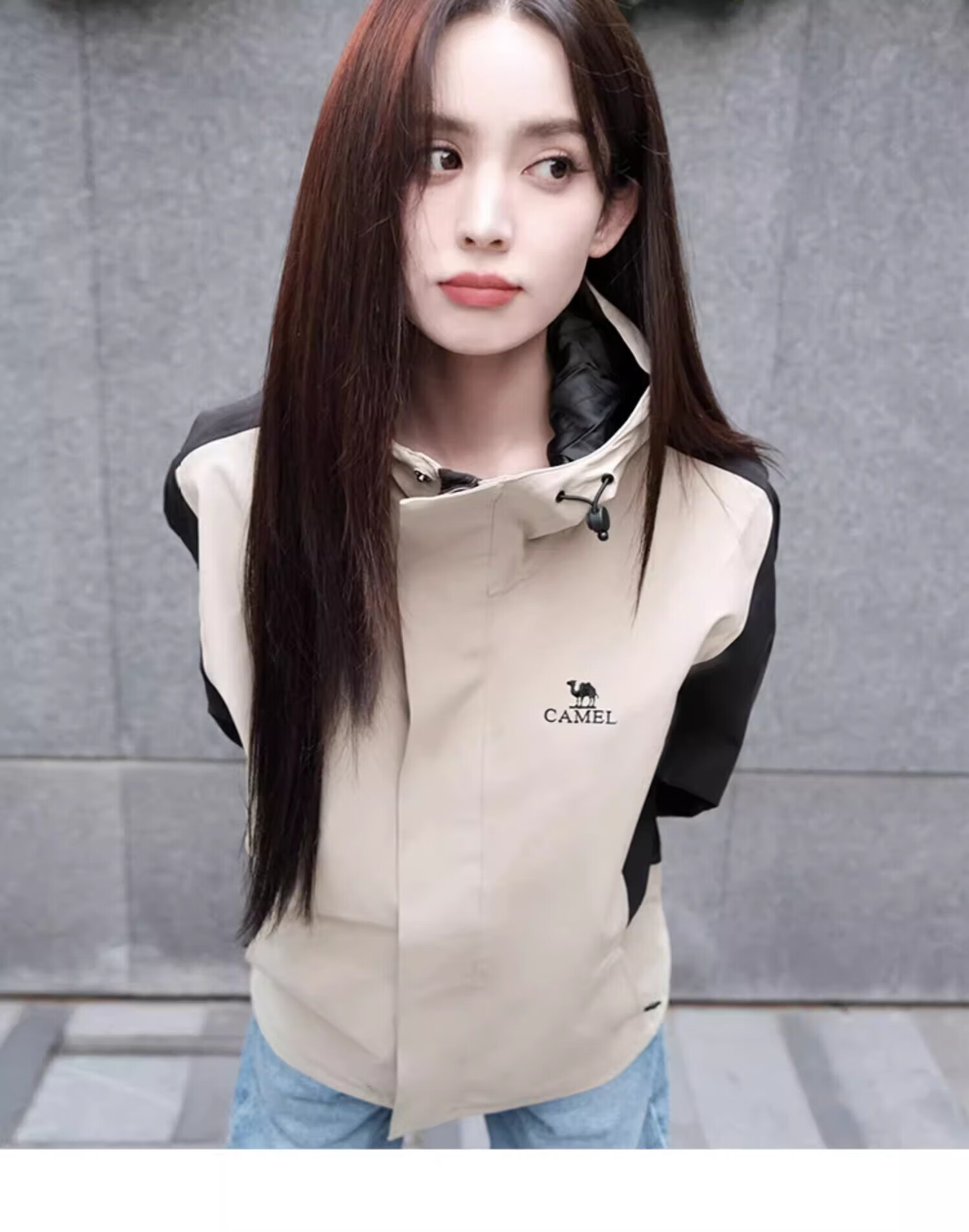 Panda Camel [Nazha Same Style] Outdoor Three-Proof Windproof Waterproof Mountaineering Jacket for Men and Women, Size L 2