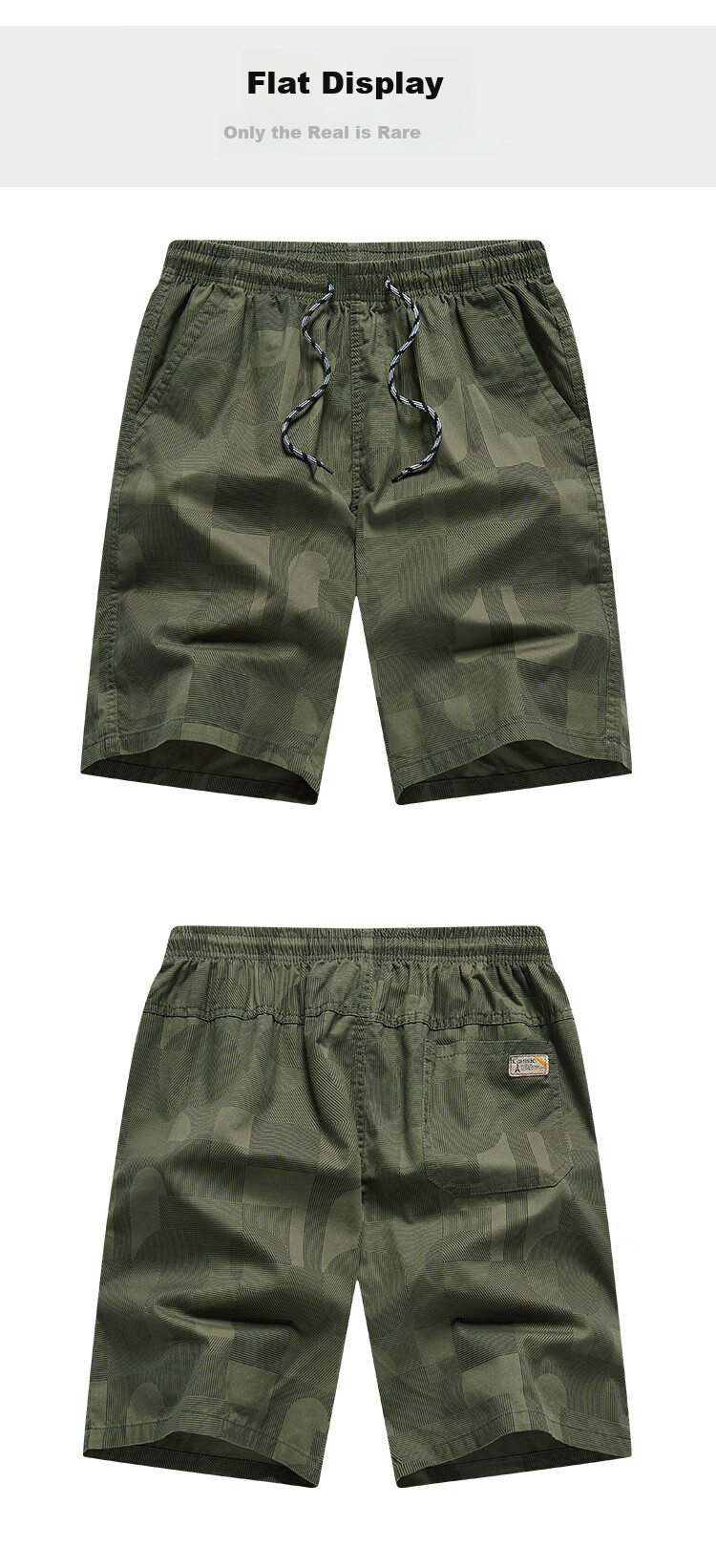 TUCANO Men's Shorts, Summer Pure Cotton Thin Camouflage Loose Five-Point Pants, Men's Outdoor Wear, Large Shorts, Mid-Length Pants, Men's Trousers 10