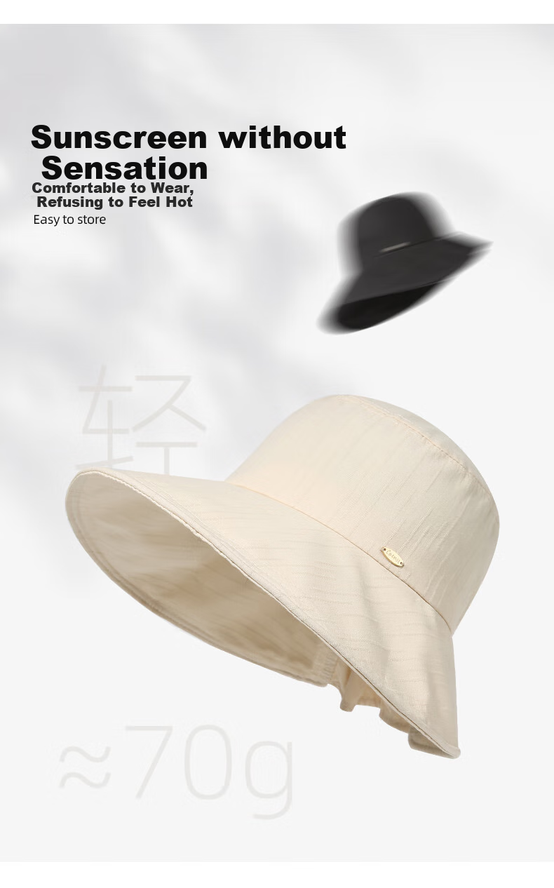 CACUSS Large Brim Sun Hat for Women Summer Lightweight Outdoor Sun Protection Foldable Pure Cotton Beach Hat Pink 8