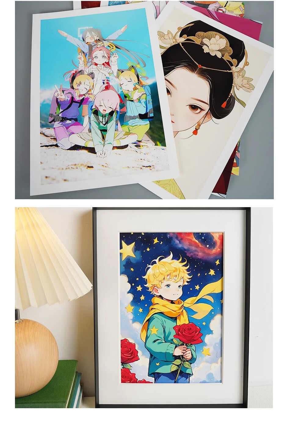 FANTAC Coarse Flock Illustration Art Paper, Photo Paper for Hand-Drawn Portraits And Photos, A4 Inkjet Printing Photo Paper, Matte Cardstock for Home Use, 20 Sheets, 9895-708 8