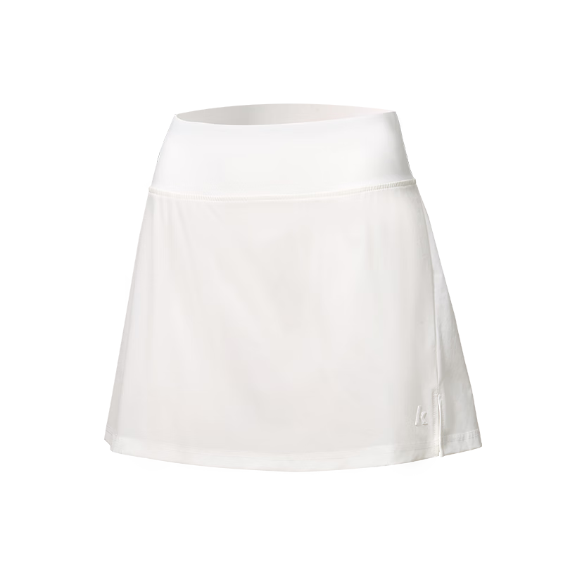 KAWASAKI Women's Woven Badminton Skirt Casual Sports Quick-Dry Anti-Exposure Half Skirt B2767 White L