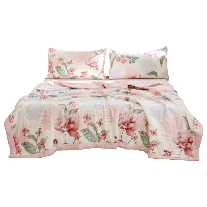 KING SHORE Class A 100% Xinjiang Cotton Summer Cool Quilt, Air Conditioning Quilt, Washable Pure Cotton Thin Quilt, 150*200cm, Huaxi