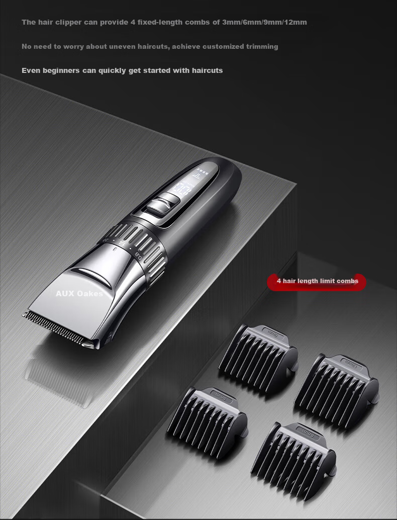 AUX Hair Clipper, Electric Shaver for Home Use, Children And Babies, Hair Trimmer, Men's Self-Use Hair Cutting Tool, Head-Shaving Electric Pusher, Gift 19