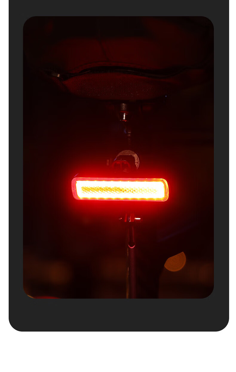 Captain Tas Bicycle Tail Light Type-C Rechargeable Waterproof Safety Night Riding Warning Road Mountain Bike Tail Light Accessory 15