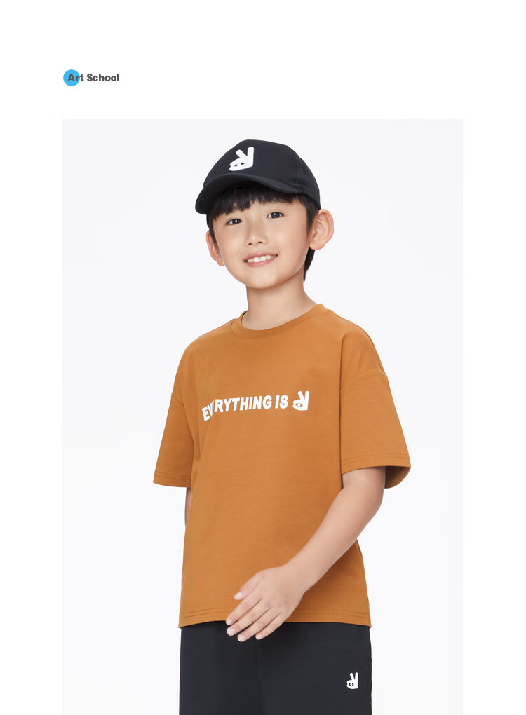 Annil [7A Antibacterial] Children's Short Sleeve T-Shirt, Parent-Child Outfit, Summer Moisture-Wicking Breathable Casual Top 14