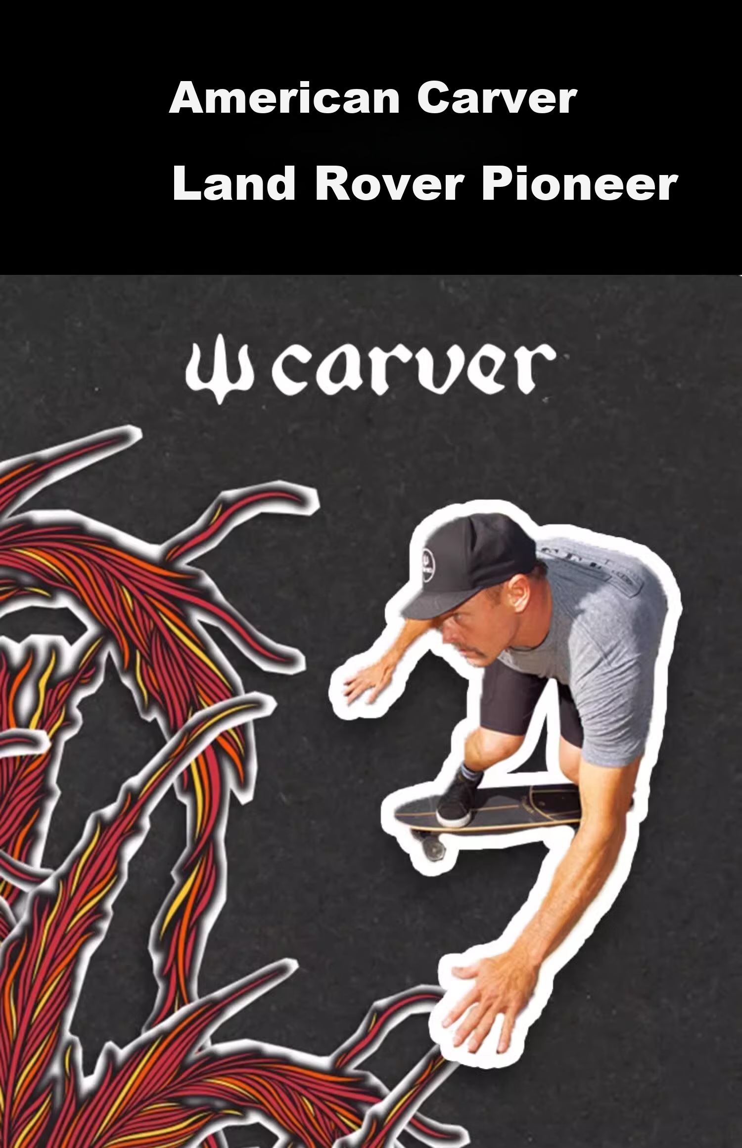 Carver Land Surfboard [Gift Box Edition] Taylor Knox Signature "Red Feather" 31.25-inch PU Truck 2