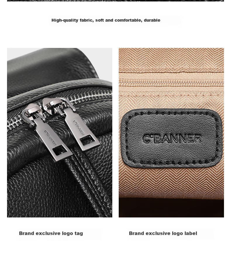 C.BANNER Leather Backpack for Women, Large Capacity Travel Bag, School Bag, Light Luxury Birthday Mother's Day Gift, Practical Present for Mom 3