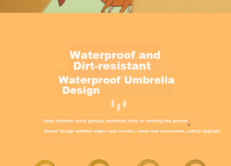 Geshu Children's Umbrella Automatic Umbrella for Boys Elementary School Students Portable Long Handle Umbrella Sun Protection Black Rubber Astronaut Kindergarten Umbrella 6