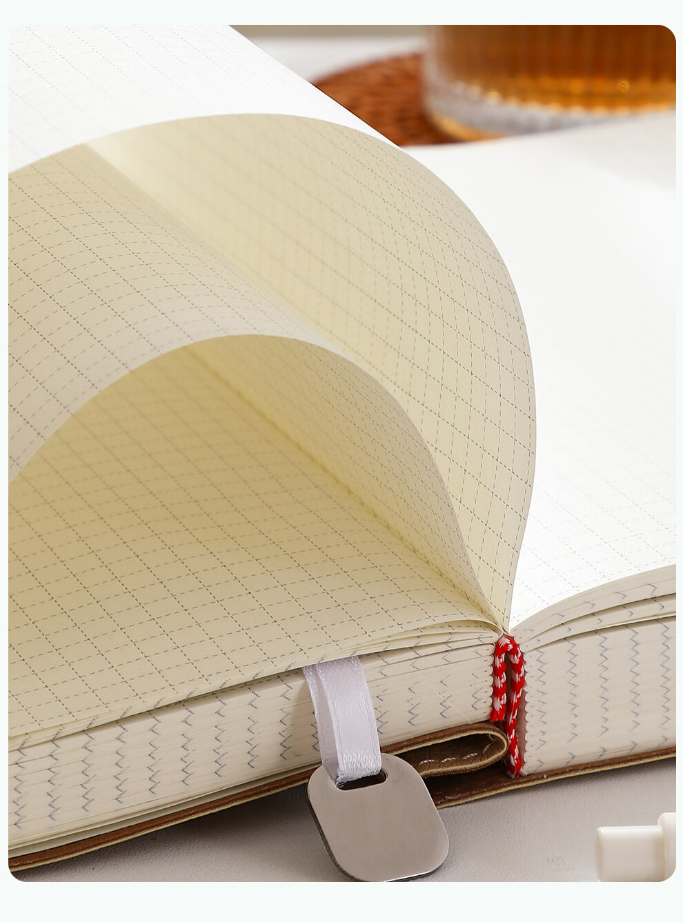 Jiaranheng [Lasts 2 Years] B5 Extra Thick Notebook, Aesthetically Pleasing Soft Cover, 16K Journal, 380 Sheets, 760 Pages, College Student Exam Preparation Notebook, Grid Paper Inner Pages, Customizable 8
