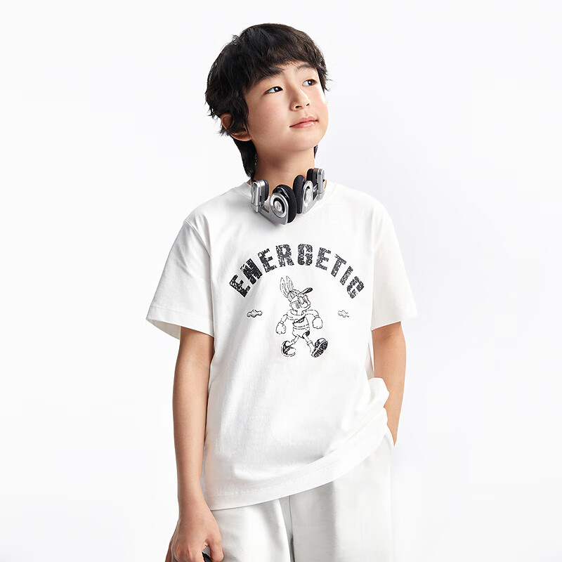 Annil Children's Clothing, Boys And Girls Round Neck Short-Sleeve T-Shirt, 2025 Summer New Style, Pure Cotton, Sports Casual, Quick-Drying And Breathable