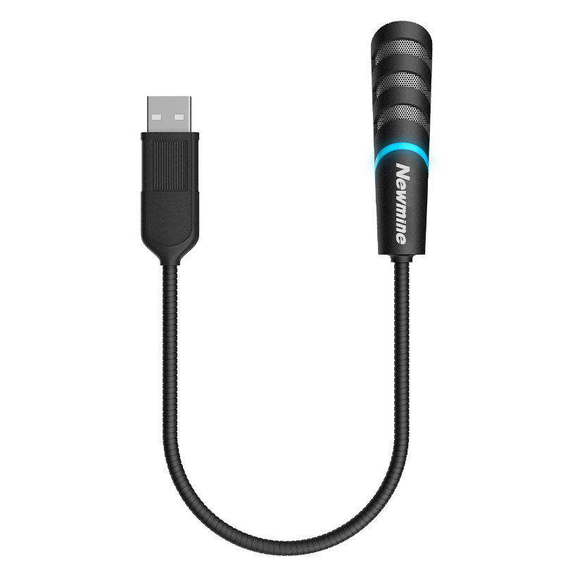 Newmine ZM12 Computer USB Microphone with ANC Active Noise Cancellation, Plug-In External Mic for Laptops And Desktops, Online Classes, Voice Recording, And Gaming