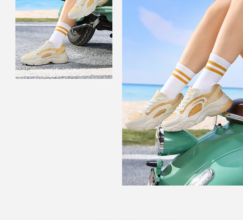 361° Women's Sneakers, Luguang Spring And Summer Mesh Breathable Casual Versatile Thick-Soled Dad Shoes 682526765-1 20
