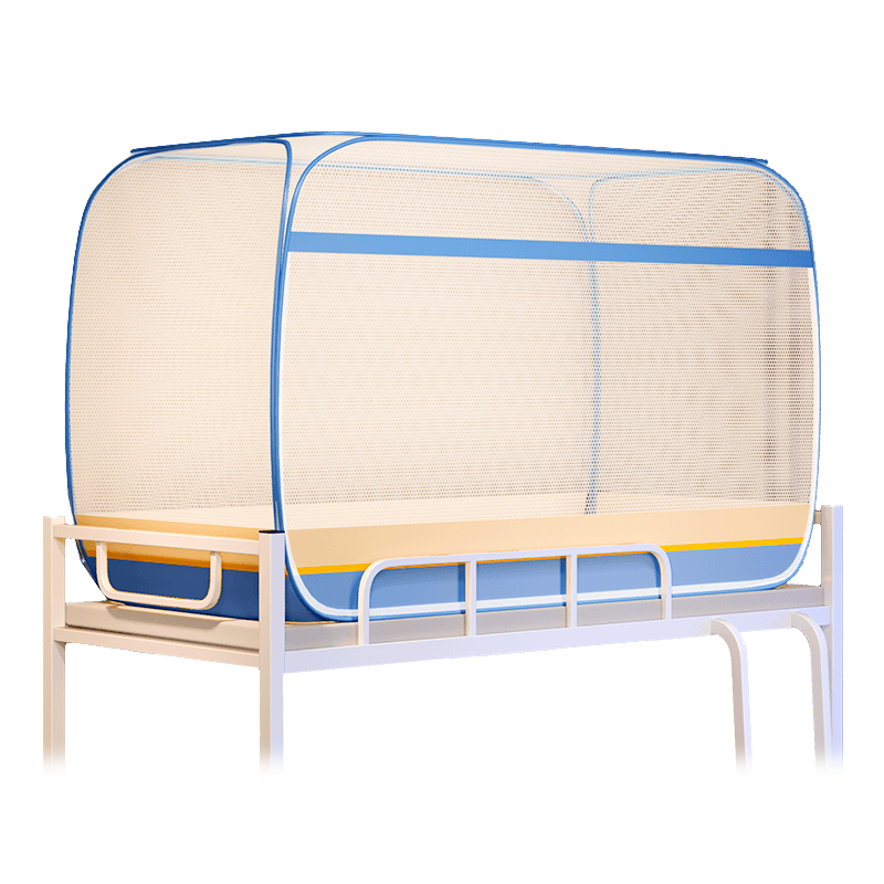 Cottonfaith No-Installation Student Dormitory Yurt Home Use Parent-Child Bed Anti-Fall Mosquito Net, Suitable for Bunk Beds, 0.9*1.9 Meters