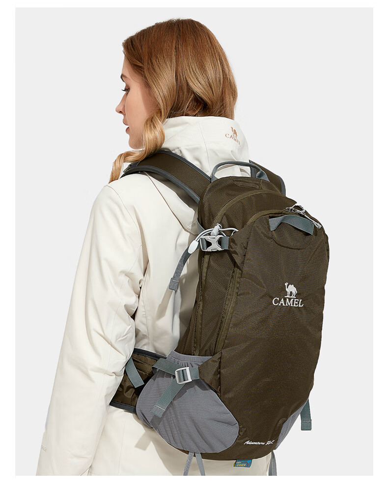 CAMEL Dawn Outdoor Lightweight Hiking Backpack Sports Camping Casual Travel Mountaineering Bag 1S32267148B Black 4