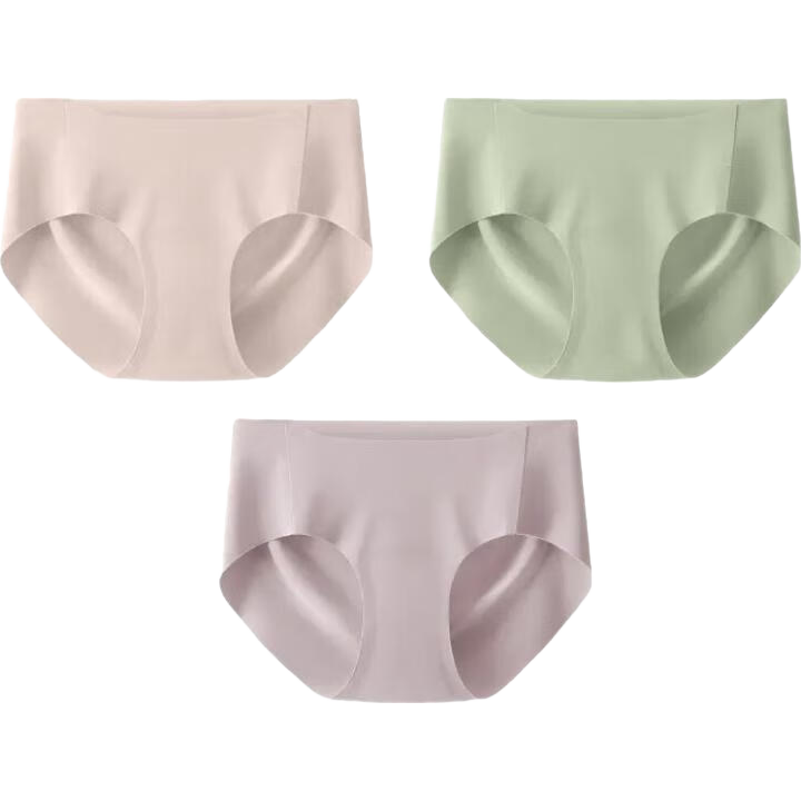 MiiOW Disposable Ice Silk Underwear for Women, Seamless Sterilized No-Wash Travel Yoga Fitness Business Trip Menstrual Daytime Disposable M