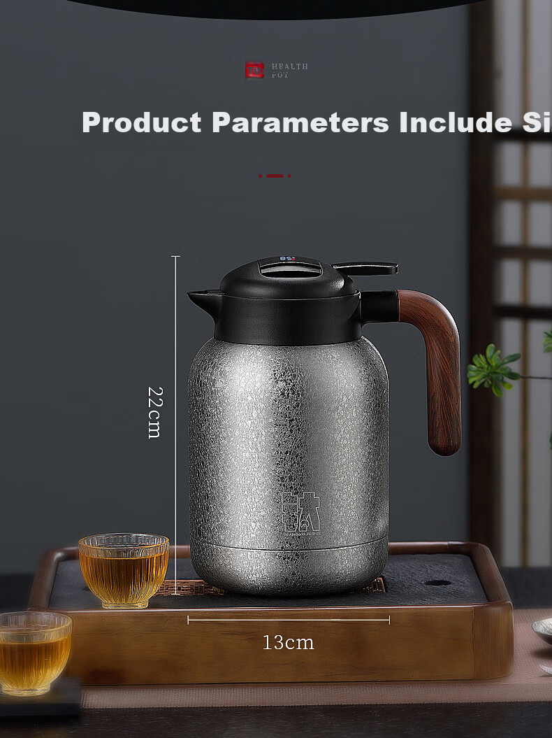 IMOGY German Pure Titanium Insulated Teapot, Tea Infuser Pot for Aged White Tea Steeping, Thermal Carafe for Home Use, Hot Water Kettle for Brewing Tea 16