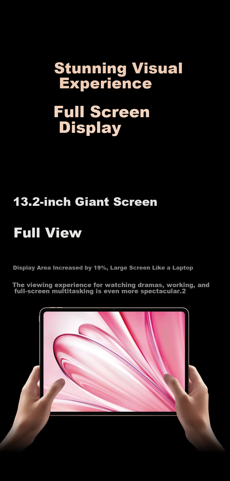OPPO Pad 4 Pro [Subsidies], 13.2-Inch Tablet, Qualcomm Snapdragon 8 Ultimate Edition Chip, 8GB+256GB, Dawn Light 5