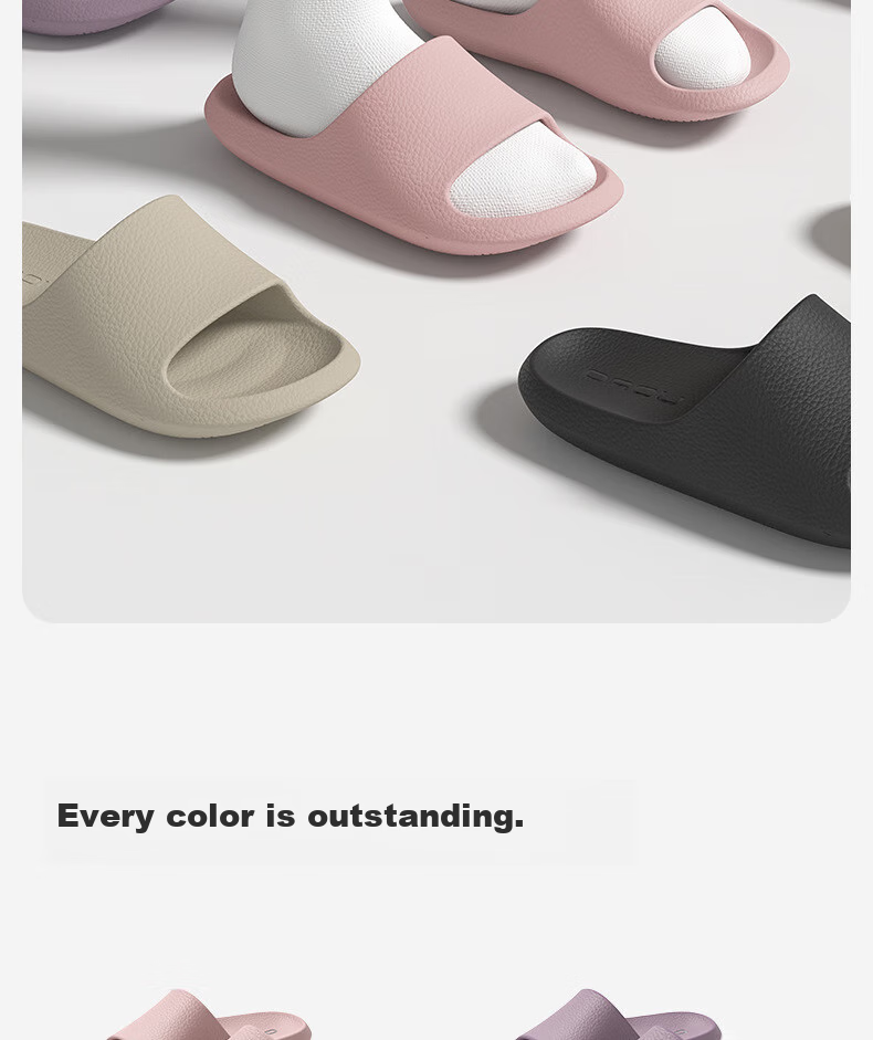 GUOLUOFEI Men's Lightweight Slippers, Spring And Summer New Style, Indoor Bathroom Shower Home Non-Slip Slippers for Women, Pink, Size 40-41 10